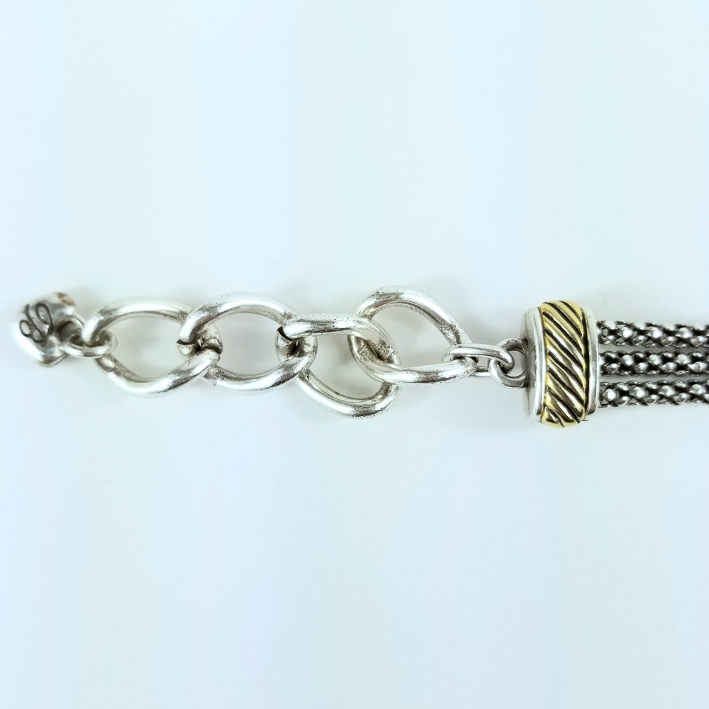 Brighton Two Tone Reversible Crystal Bracelet Retired - Picture 4 of 11